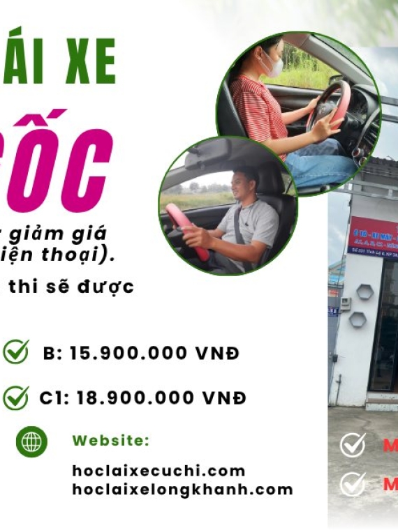 Đăng Ký Học Lái Xe Tại Long Khánh – Cẩm Mỹ – Củ Chi Ngay Hôm Nay | Sân Tập Chuẩn, Xe Hiện Đại, Giảng Viên Giỏi